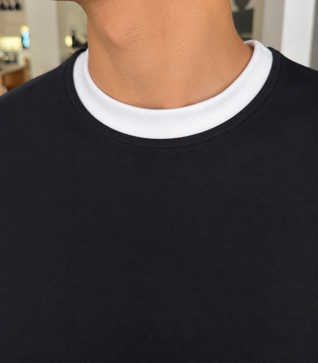Black Ringer T_Shirt