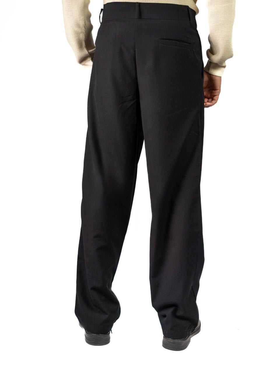 Black Tailored Wide Leg Pants
