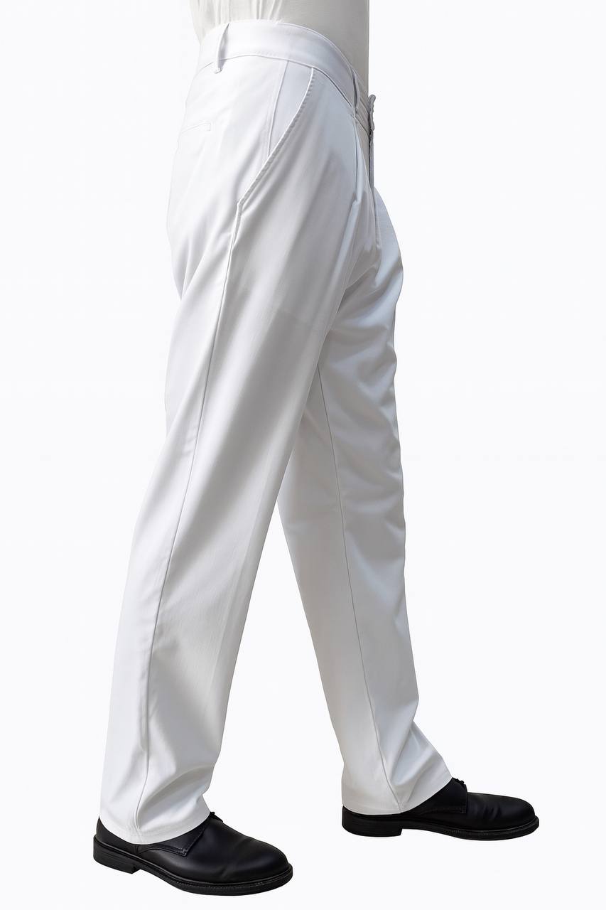 White Tailored Wide Leg Pants