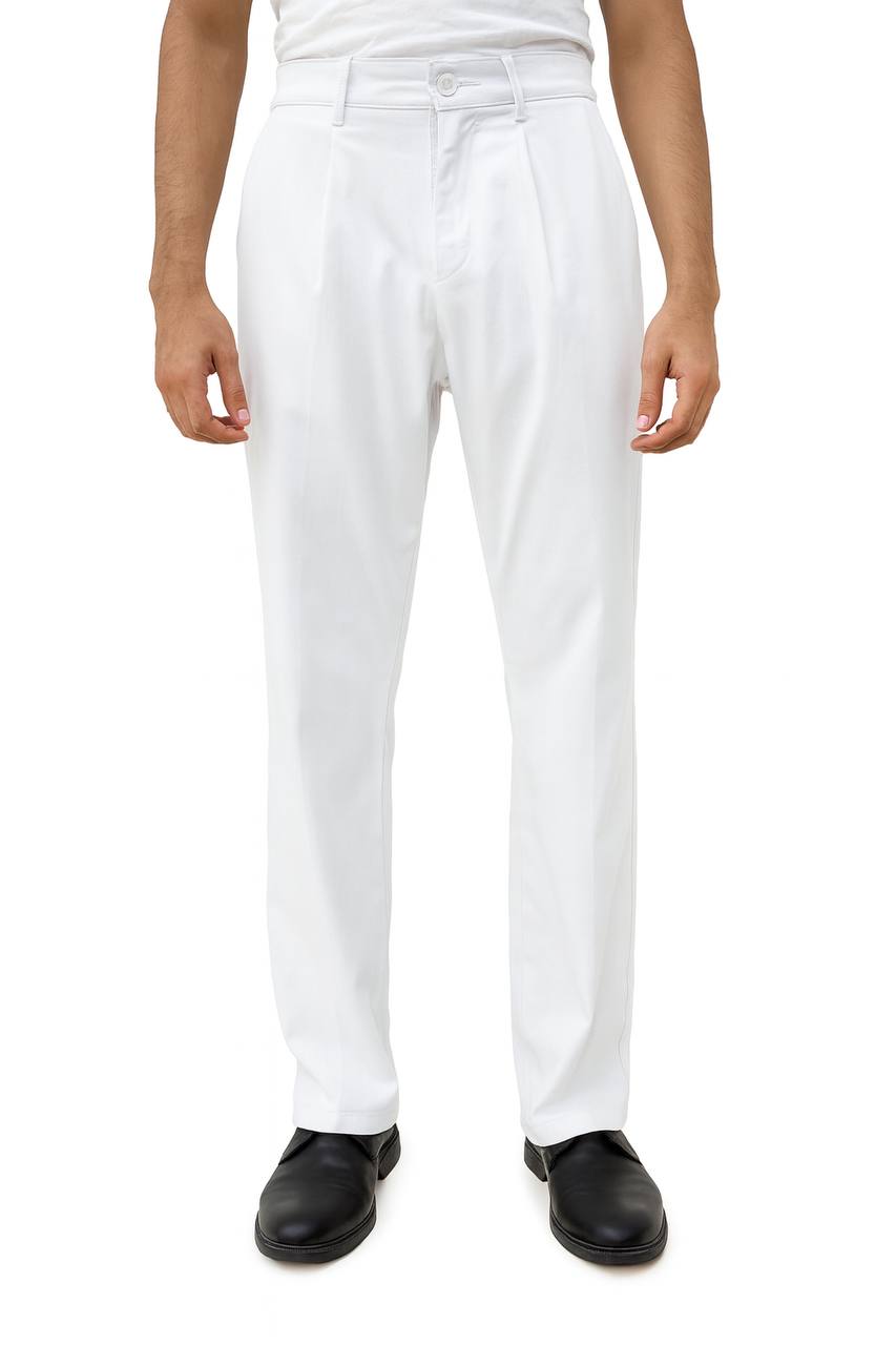 White Tailored Wide Leg Pants